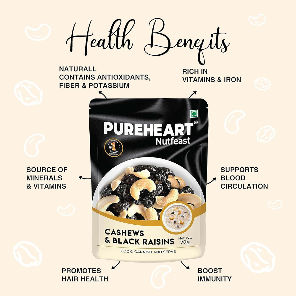 Pureheart Nutfeast Premium Black Raisins & Natural Cashews