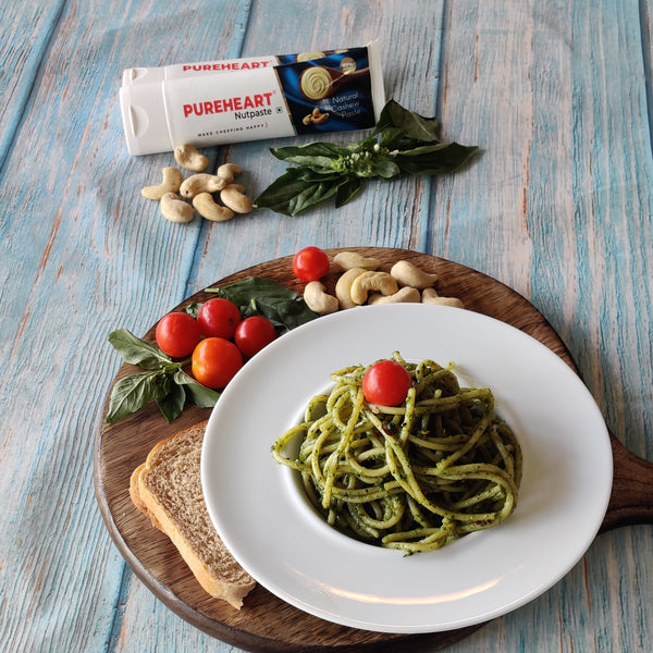 Cashew Pesto Pasta Recipe by Bhavika Bhuta