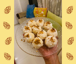 Yummy Roast Almond Coconut Laddoos