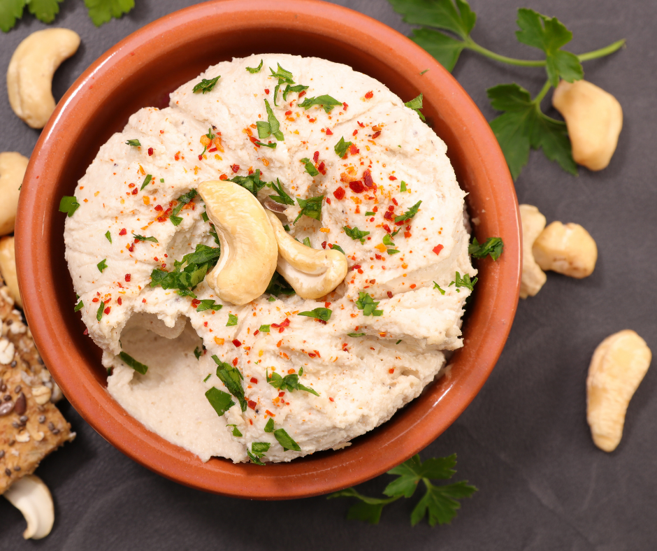 RECIPE FOR SIMPLE CASHEW DIPS!