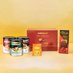 PUREHEART Onam Gift Hamper Flavors of Venice, Pepper & Fiery Hot Cashews (333g, each), Cadbury Bournville Dark Chocolate with Gift Card,  Premium Dry Fruits