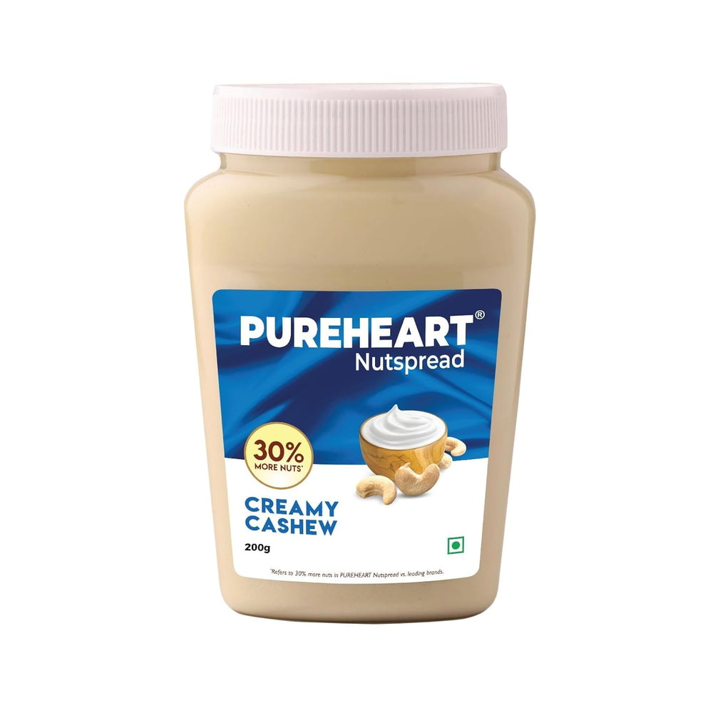 Pureheart Nut Spread Creamy Cashew , Nutty Spread for Breakfast, Delicious, Smooth & Creamy Snack