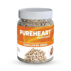Pureheart Premium Raw Sunflower Seeds for Eating - Protein, Fibre and Antioxidants Rich Superfood for Heart Health, Immune Support, Healthy Diet Snack for Skin