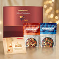 PUREHEART Diwali Gift Box - Fruit & Nut, Salt & Sweet Nutmix (80g,each)
