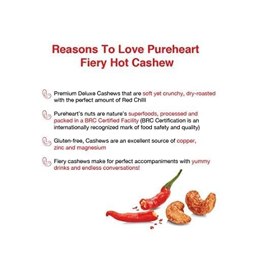 PUREHEART Combo of Salted Almond (80 gm), Fiery Hot Cashews (80 gm) and Salted Cashews (80 gm) -