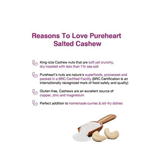 PUREHEART Combo of Salted Almond (80 gm), Fiery Hot Cashews (80 gm) and Salted Cashews (80 gm) -