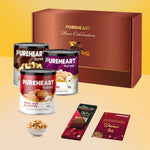 PUREHEART Premium Diwali Gift Hamper | Corporate Dry Fruits Gift Box with Fiery Hot Cashews, Pepper and Salted Cashews (333g each), Bournville Chocolate, Diwali Greeting Card