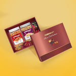 PUREHEART Premium Diwali Gift Hamper | Dry Fruits Gift Box with Fiery Hot Cashews, Salted Cashews (650g each), Bournville Chocolate, Ganpati Diya & Diwali Greeting Card | Corporate Gifting