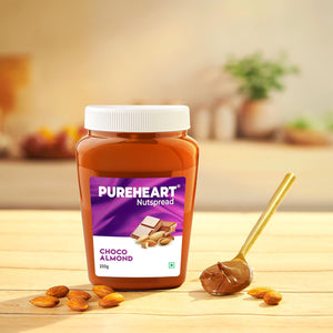 Pureheart Choco Almond Nut Spread - Delicious, Smooth and Creamy Snack, Nutty Chocolate Almond Spread for Breakfast