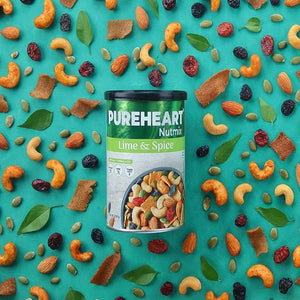 Pureheart Nutmix Combo of Lime & Spice Fruit & Nuts, Natural Fruit & Nuts and Salt & Sweet Dry Fruits