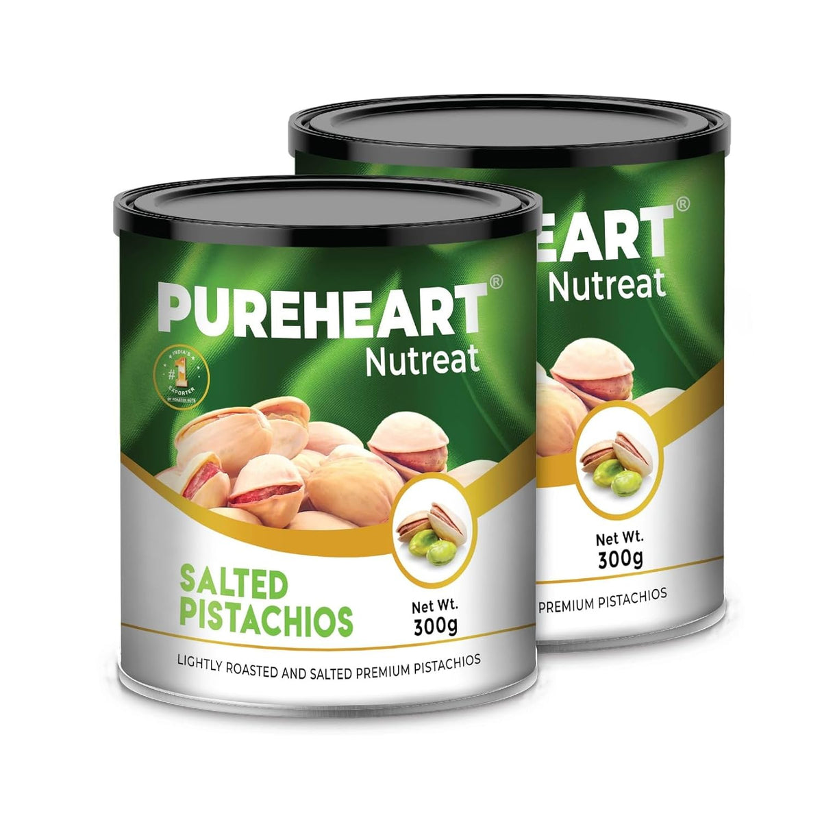 Pureheart Nutreat Salted Pistachios  Natural Premium Lightly Roasted Dry Fruit - Delicious & Crunchy Pista