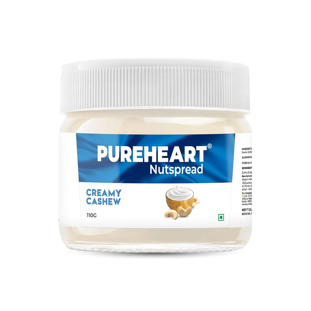 Pureheart Nut Spread Creamy Cashew , Nutty Spread for Breakfast, Delicious, Smooth & Creamy Snack