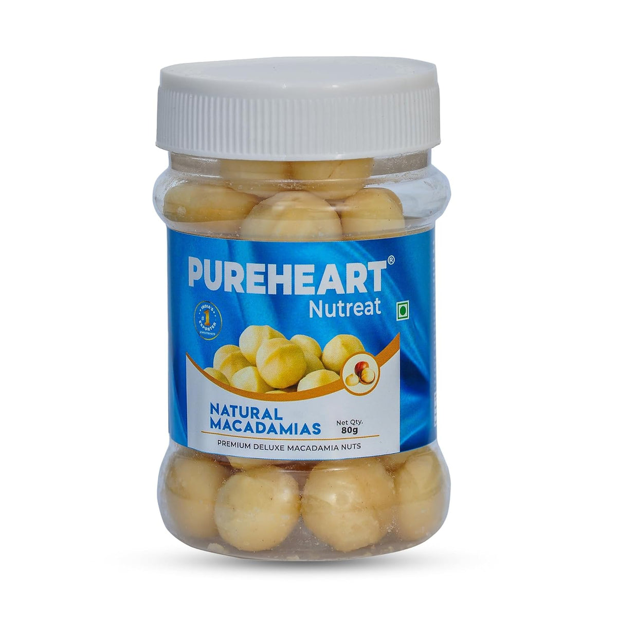 Pureheart Natural Macadamia , Premium Australian Macadamia Nuts, Rich in Antioxidants - Whole, Exotic, and Crunchy Dry Fruits, Ideal Snacks, No Additives