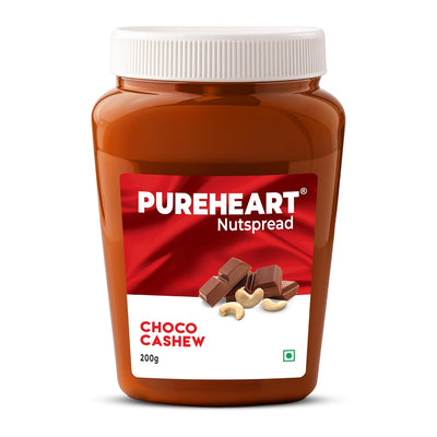 Pureheart Nut Spread Choco Cashew - Nutty Chocolate Cashew Spread for Breakfast, Bread/Toast, Sandwich