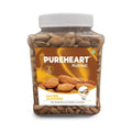 Pureheart Dry Roasted Nutreat Salted Almonds  Natural Premium California Almond Nuts/Dry Fruit, Crunchy & Delicious Almonds - Resealable Pouch