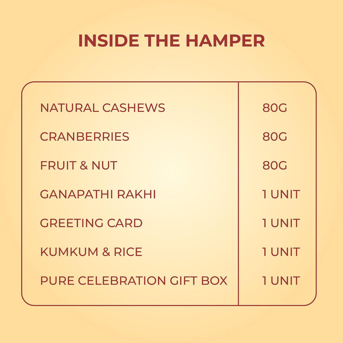 PUREHEART Rakhi Gift Hamper- Natural Cashews, Fruit & Nut Nutmix and Cranberries(80g, each) with Designer Rakhi for Brother, Gift Card, Pooja Rice, Kumkum - Crunchy Dry Fruits and Nuts