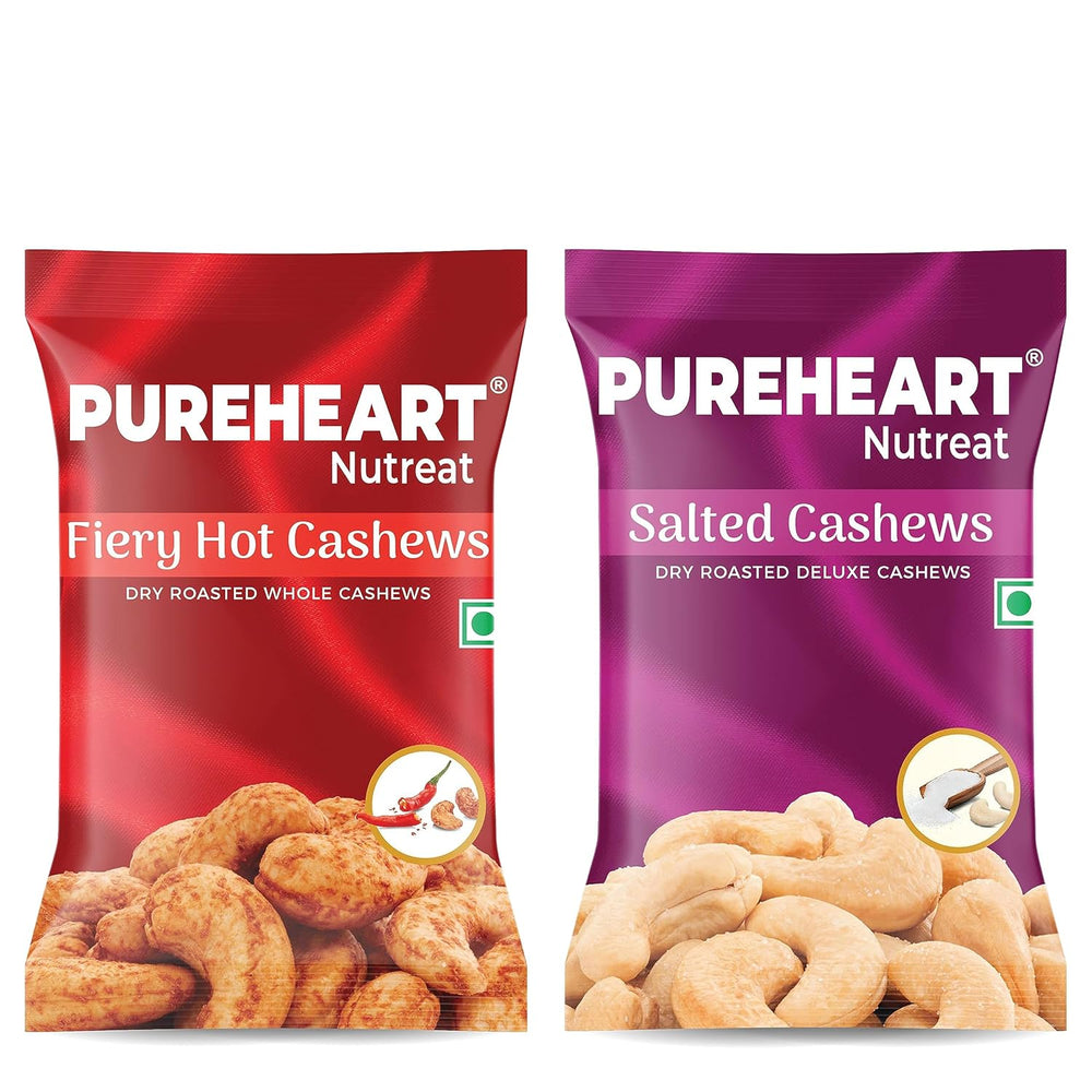 Pureheart Salted cashew + Fieryhot cashew