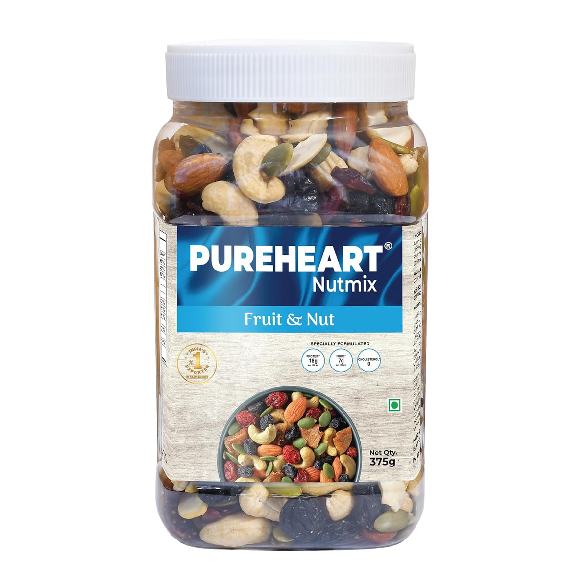 Pureheart Nutmix Fruit & Nuts  Natural Premium Mix Nuts (Cashews, Almonds, Raisins, Cranberries) Delicious & Crunchy Dry Fruits