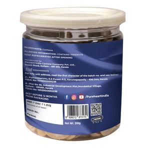 Pureheart Split Cashew Halves (200 gm) Premium Crunchy Cashewnuts/Tukda Kaju/Dry Fruit