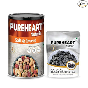 Pureheart  Nutmix Salt & Sweet & Natural Black Raisins
