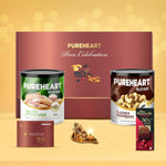 PUREHEART Pure Celebration Premium Diwali Gift Box | Dry Fruits Pack | Corporate Gift Hamper| Cashews Pepperfry, Salted Pistachios |Chocolate |Card |Decoration Lord Ganesh Metal Diya | Festive Gifting