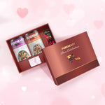 PUREHEART Pure Celebration Premium Valentines Gift Box | Dry Fruits Gift Hamper For Her | Cherokee Trail Mix, Salt & Sweet Nutmix | Bournville Chocolate | Wishing Card | Healthy Snack Gifting