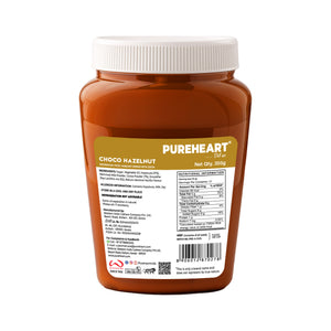 PUREHEART Nut Spread Choco Hazelnut 350 gm with Lunch Box|Nutty, Smooth and Creamy Chocolate Hazelnut Spread for Breakfast | No. 1 Exporter of Roasted Nuts
