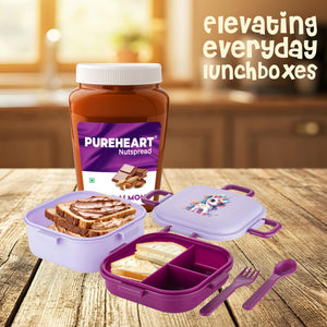 PUREHEART Choco Almond Nut Spread 350gm with Water Sipper Bottle or DOMS Stationary Kit | Chocolate Almond Creamy, Smooth & Nutty | Rich in Roasted Nuts | Healthy Breakfast Spread for Kids & Family | No. 1 Exporter of Roasted Nuts