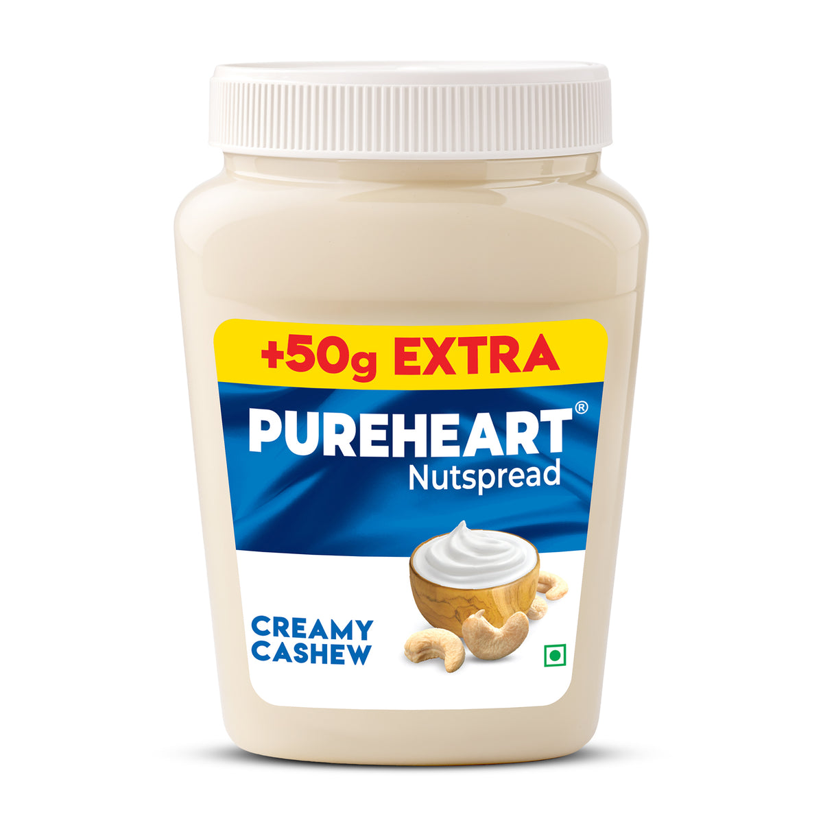 Pureheart Creamy Cashew Spread Online | Back to School Offer with Assured Gifts | Premium Cashew Butter from India’s Leading Roasted Nut Brand | Smooth & Healthy Nut Spread | 350+50gm