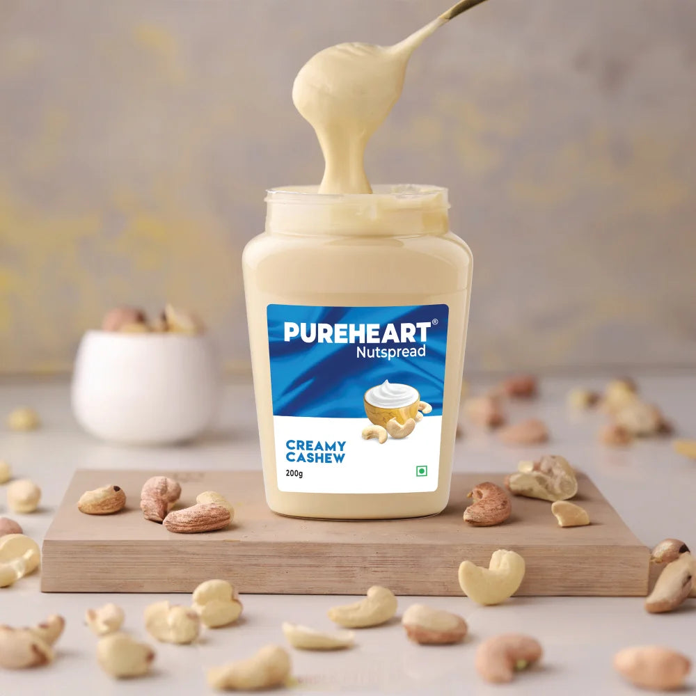 Pureheart Nut Spread Creamy Cashew , Nutty Spread for Breakfast, Delicious, Smooth & Creamy Snack