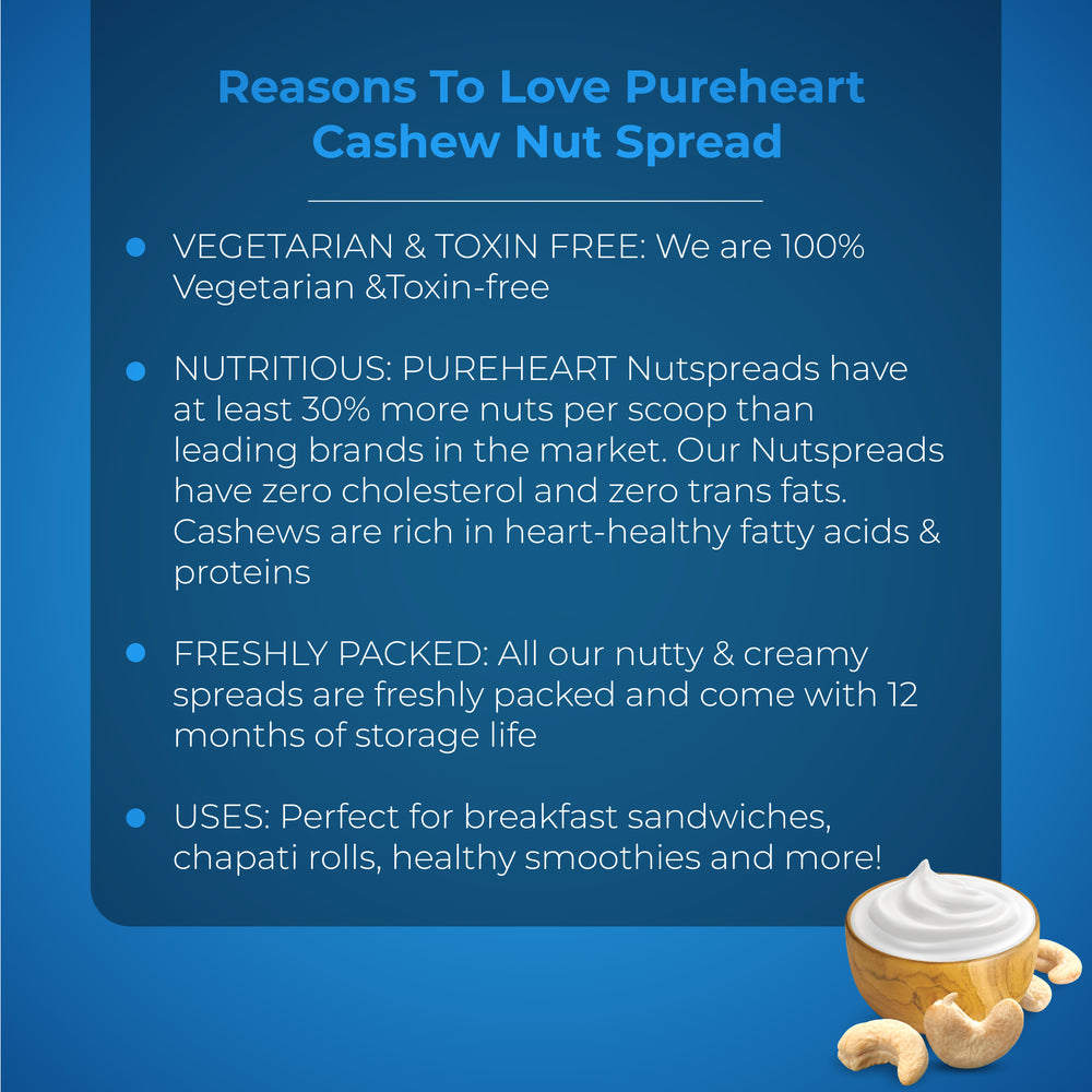 PUREHEART Choco Hazel Nut Spread (350 + 35 gm ) - Nutty Choco Hazelnut Spread for Breakfast, Delicious, Smooth and Creamy Snack