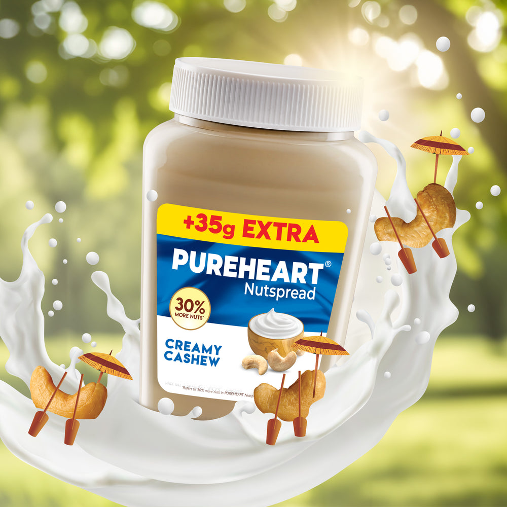 Pureheart Nut Spread Creamy Cashew , Nutty Spread for Breakfast, Delicious, Smooth & Creamy Snack