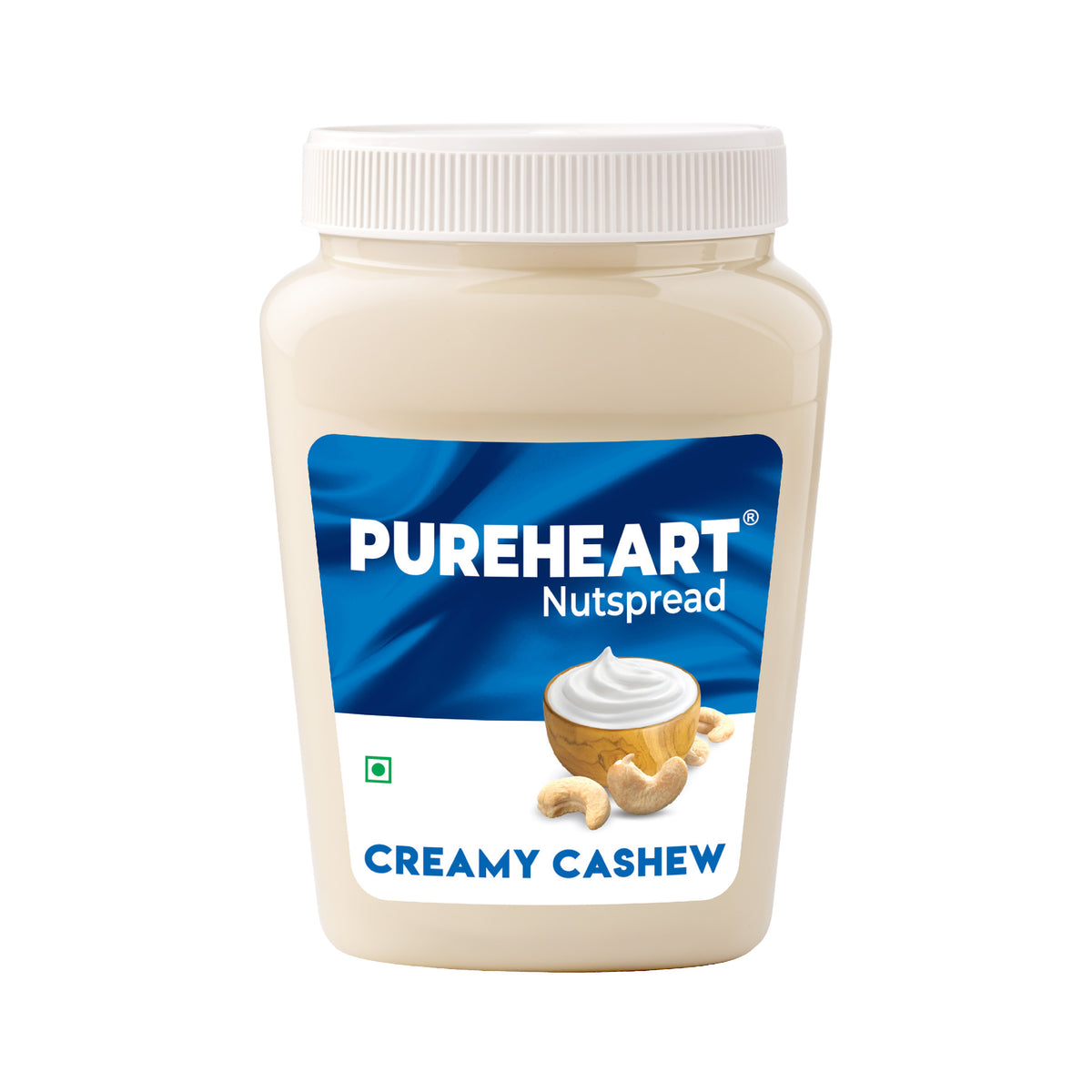PUREHEART Nut Spread Creamy Cashew 350gm with Lunch Box | Nutty and Smooth Cashew Spread for Breakfast - No. 1 Exporter of Roasted Nuts