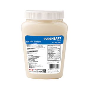 PUREHEART Nut Spread Creamy Cashew 350gm with Lunch Box | Nutty and Smooth Cashew Spread for Breakfast - No. 1 Exporter of Roasted Nuts