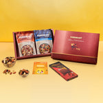 PUREHEART Onam Gift Hamper Combo of Natural Fruit & Nut Nutmix, Sweet & Salt Nutmix (80 g, each), Cadbury Bournville Fruit & Nut Dark Chocolate with  Gift Card.