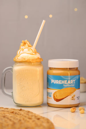 Pureheart Nutbutter Natural Peanut Butter  | creamy | High Protein, Zero Trans Fats| Premium Roasted Peanut Creamy Nut Butter Spread | Perfect for Fitness and Healthy Snacking