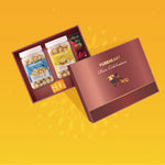 PUREHEART Onam Gift Hamper with Gift Card, and Combo of Natural Macadamia, Salted Roasted Macadamia (650 gm, each) and Cadbury Bournville Fruit & Nut Dark Chocolate