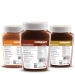 Pureheart Nut Spread Combo of Honey Almond  (380 gm) Choco Hazelnut (380 gm) and Choco Mixed Nut (380 gm) Creamy and Nutty Chocolate Spread for Breakfast