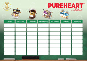 Pureheart Nut Spread Combo of Creamy Cashew, Choco Hazelnut, Choco Almond, Choco Mixed Nut, and Creamy Peanut Butter  | Nutty Spreads for Breakfast, Snacks | Back 2 School Offer get free lunch box worth 199 , Time Table Stamp, and Name Slip
