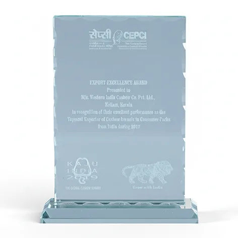 CEPCI Export Excellence Award presented to Western India Cashew Co. Ltd.