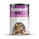 Pureheart Cherokee Premium Trail Mix | An Eclectic Mix of 8 Healthy Superfoods Nuts- Cashews, Almonds, Pistachio | Dry Fruits - Cranberries, Raisins | Seeds - Pumpkin, Sunflower | Reusable Jar (230gm)