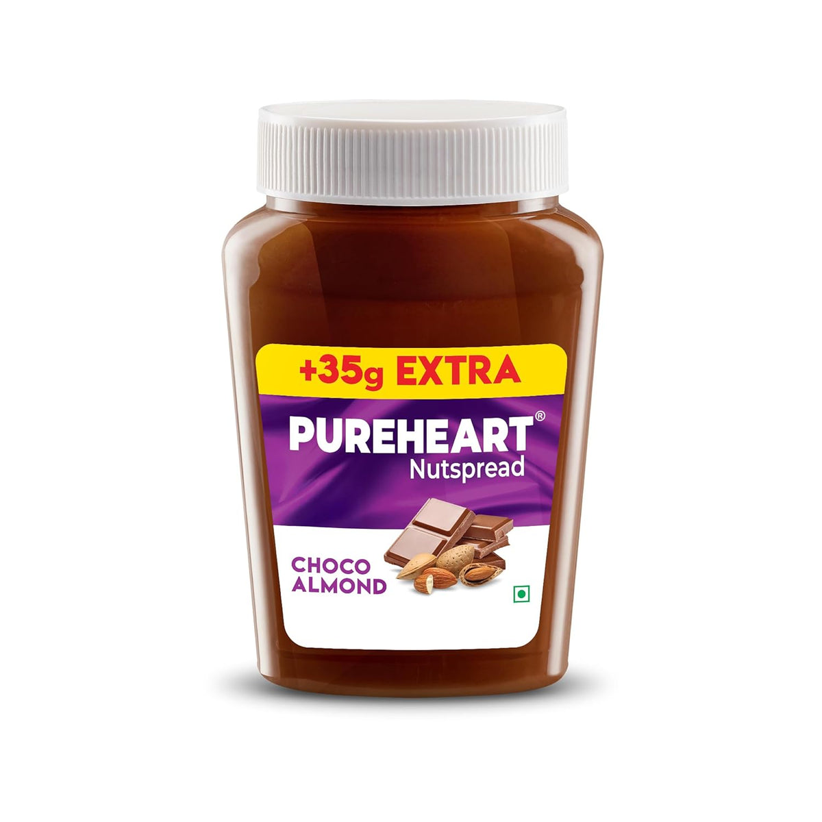 Pureheart Choco Almond Nut Spread - Delicious, Smooth and Creamy Snack, Nutty Chocolate Almond Spread for Breakfast