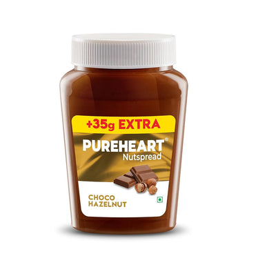 Pureheart Choco Hazelnut Nutspread. Delicious, Smooth & Creamy Snack, Nutty Chocolate Hazelnut Spread for Breakfast