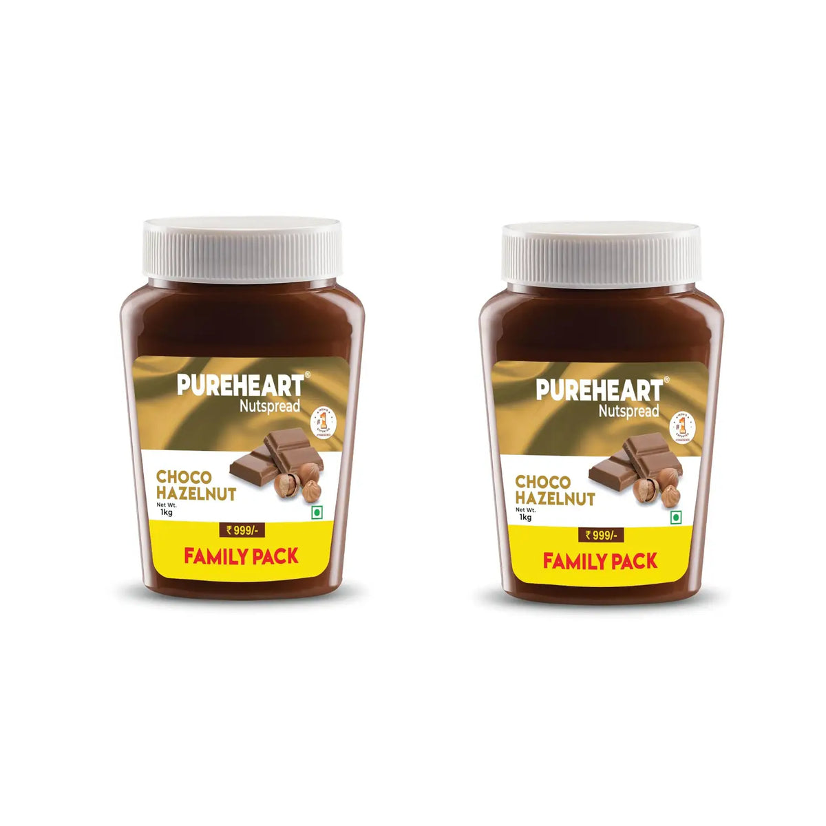 Pureheart Choco Hazelnut Nutspread. Delicious, Smooth & Creamy Snack, Nutty Chocolate Hazelnut Spread for Breakfast
