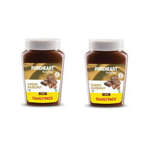 Pureheart Choco Hazelnut Nutspread. Delicious, Smooth & Creamy Snack, Nutty Chocolate Hazelnut Spread for Breakfast