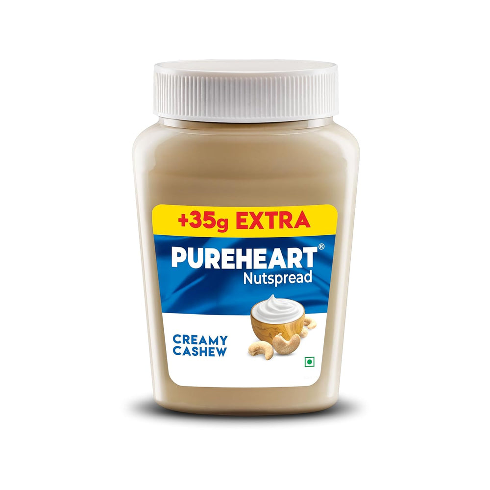 Pureheart Nut Spread Creamy Cashew , Nutty Spread for Breakfast, Delicious, Smooth & Creamy Snack