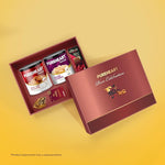PUREHEART Premium Diwali Gift Hamper | Dry Fruits Gift Box with Fiery Hot Cashews, Salted Cashews (333g each), Bournville Chocolate, Ganpati Diya & Diwali Greeting Card | Corporate Gifting