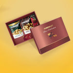 PUREHEART Celebration Diwali Gift Hamper | Luxury Corporate Gift Box with Pepperfry Cashews, Flavours of Venice Peeled Almonds (80g, each), Chocolate, Diwali Greeting Card | Festive Dry Fruits Pack