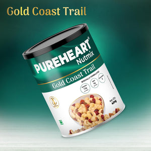 Pureheart Nutmix Gold Coast Trail, Premium Trail Mix with 40% Macadamia, Cashew, Almonds, Cranberry & Fig, High Protein, Healthy Snack