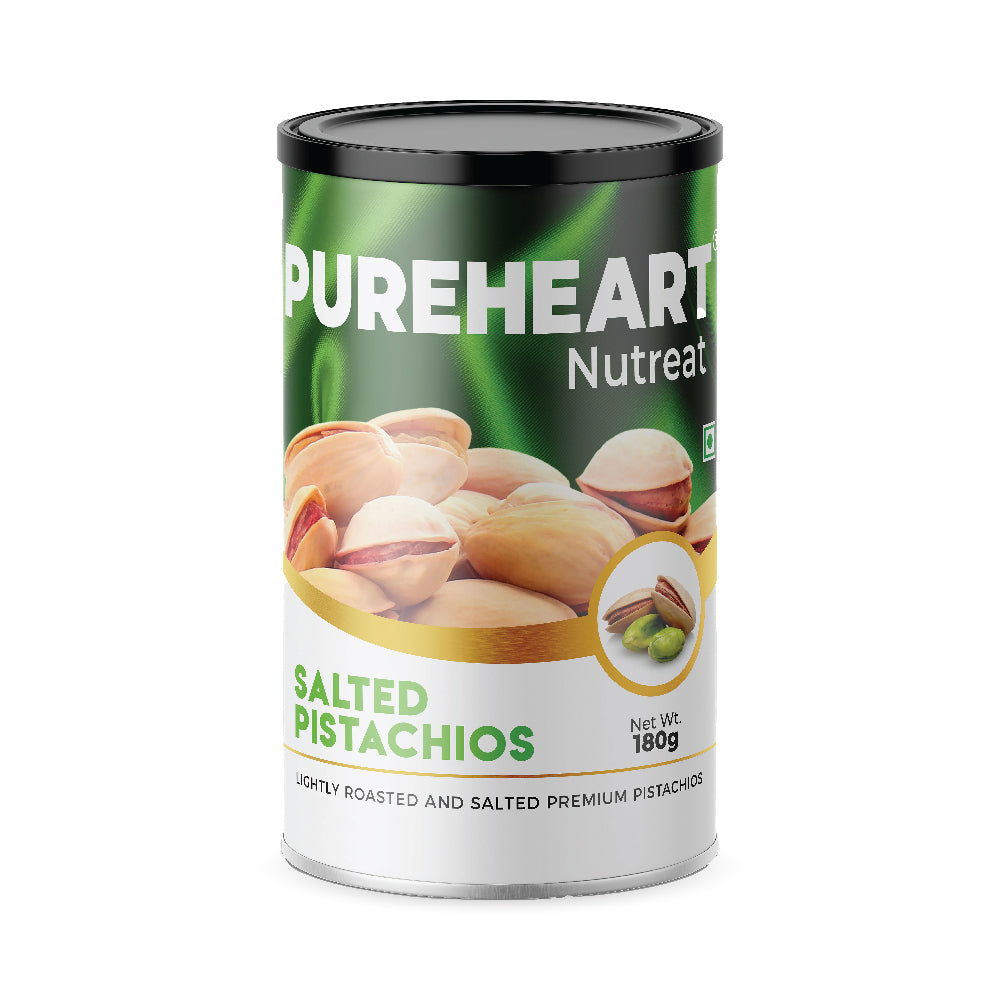 Pureheart Nutreat Salted Pistachios  Natural Premium Lightly Roasted Dry Fruit - Delicious & Crunchy Pista